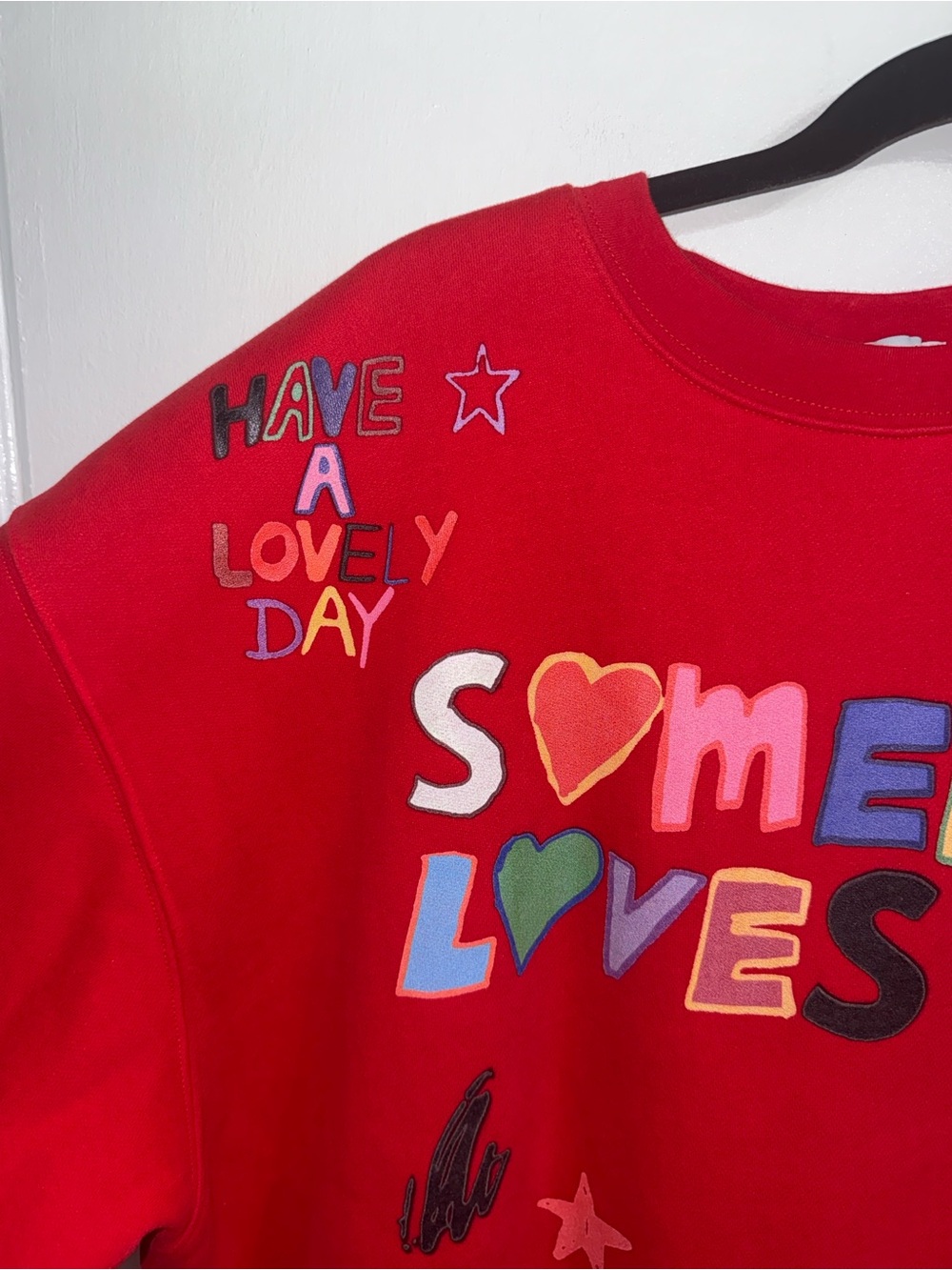 Mayfair Group x ISCREAMCOLOUR "Somebody Loves You" crewneck RARE $128 Size L/XL - Picture 4 of 8